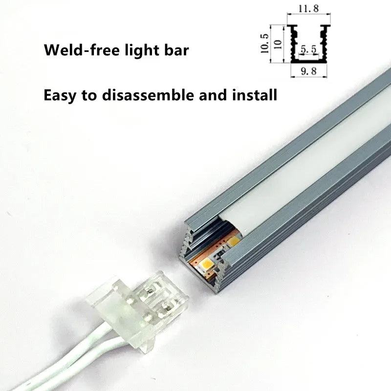10*10mm Solder-Free Embedded LED Cabinet Light Strip LT122
