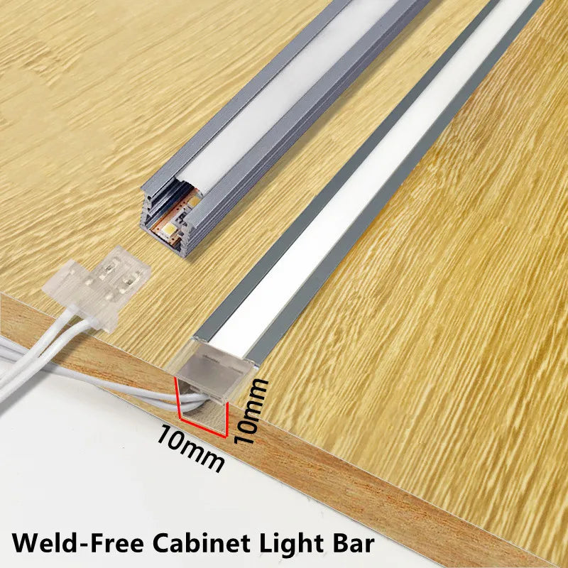 10*10mm Solder-Free Embedded LED Cabinet Light Strip LT122