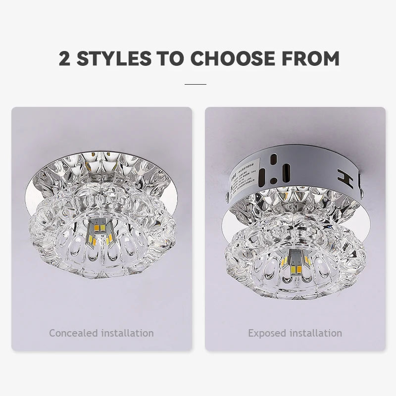 Ceiling Embedded LED Crystal Lamp LT121