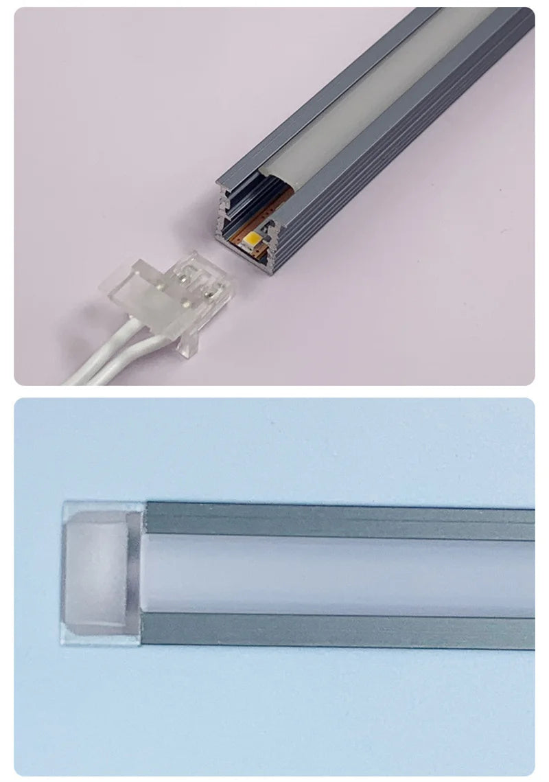 10*10mm Solder-Free Embedded LED Cabinet Light Strip LT122