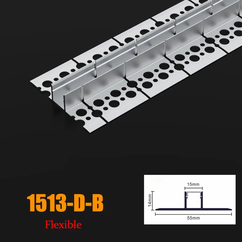 Cubierta de silicona flexible y flexible Perfil de aluminio LED LT113