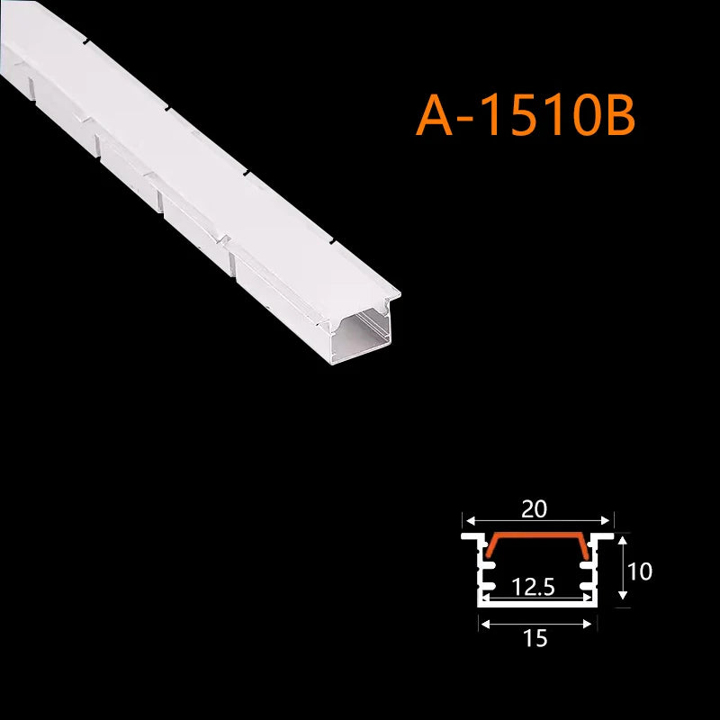 Cubierta de silicona flexible y flexible Perfil de aluminio LED LT113