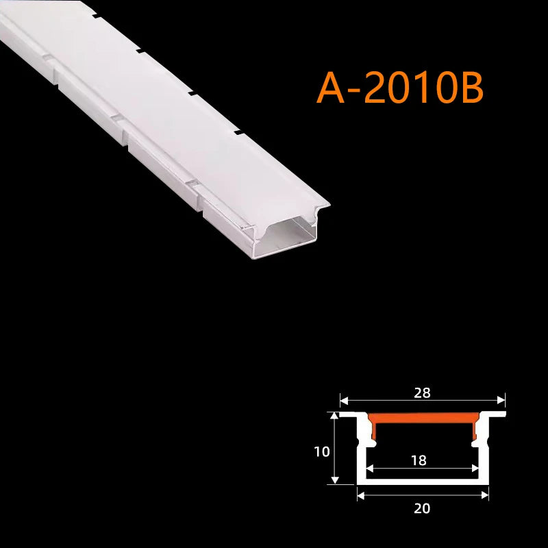 Cubierta de silicona flexible y flexible Perfil de aluminio LED LT113