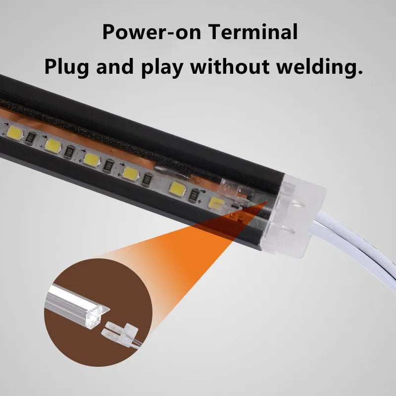 10*10mm Solder-Free Embedded LED Cabinet Light Strip LT122