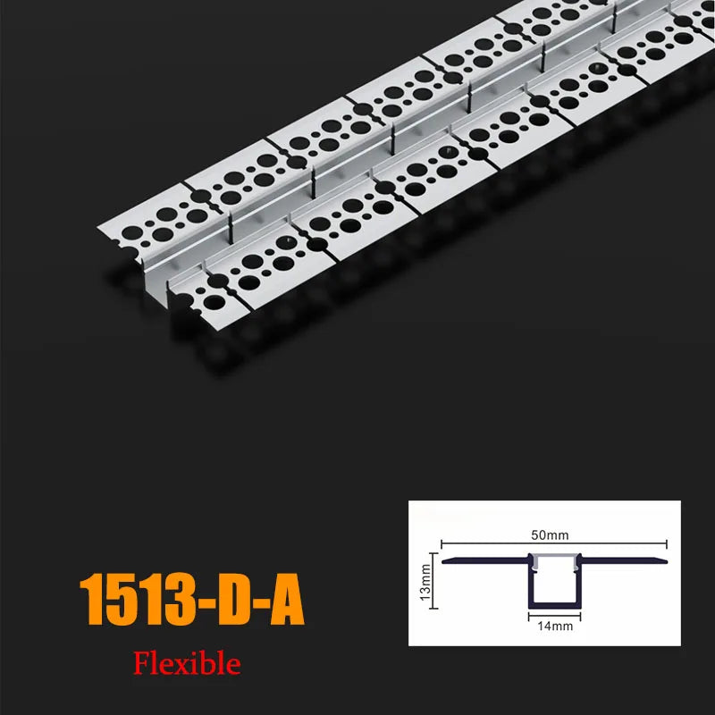 Cubierta de silicona flexible y flexible Perfil de aluminio LED LT113