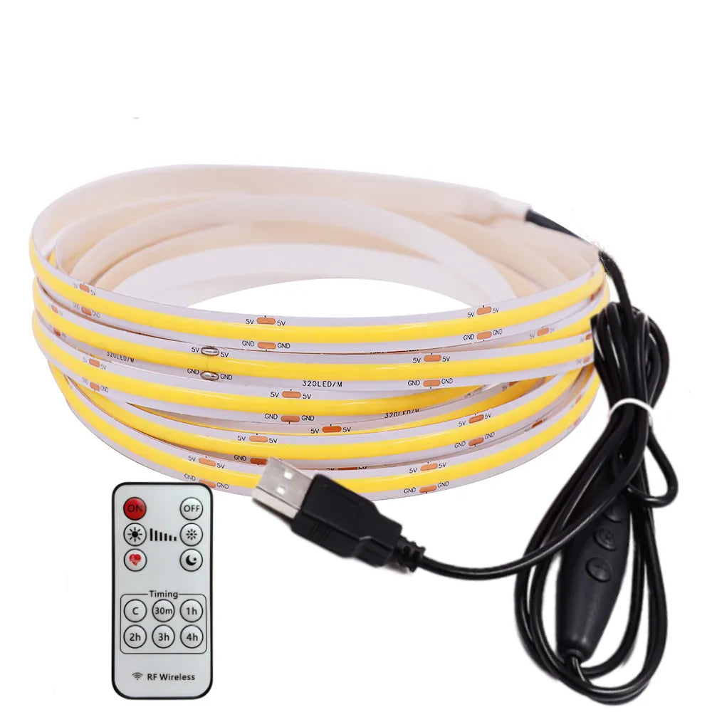 5V Remote Control COB Light Strip LT100