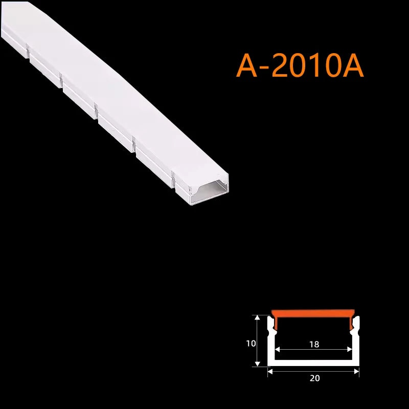 Cubierta de silicona flexible y flexible Perfil de aluminio LED LT113