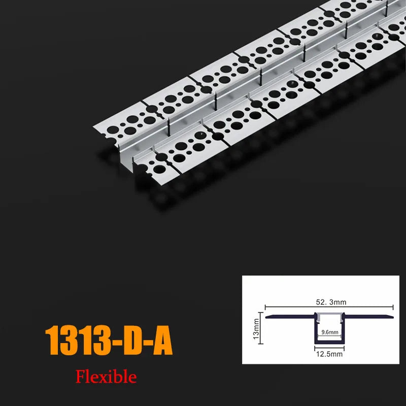 Cubierta de silicona flexible y flexible Perfil de aluminio LED LT113