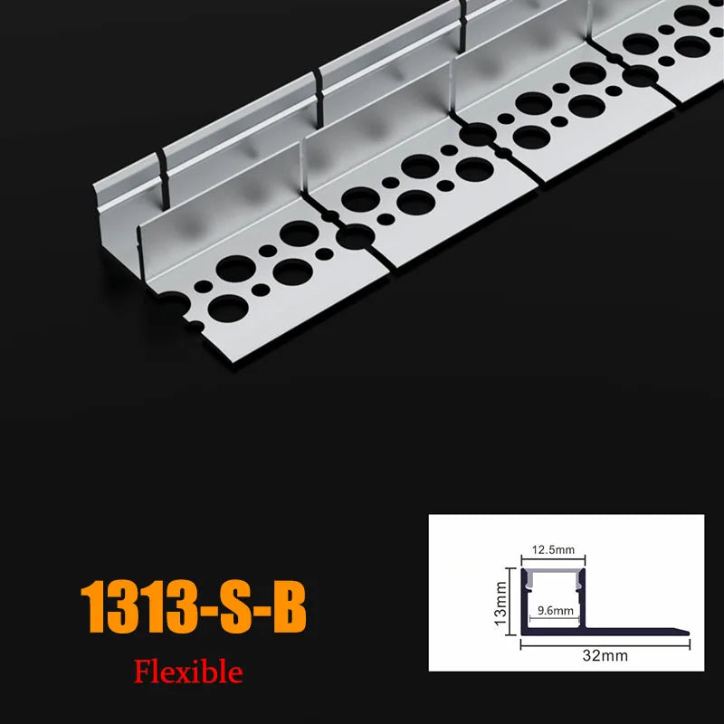 Cubierta de silicona flexible y flexible Perfil de aluminio LED LT113