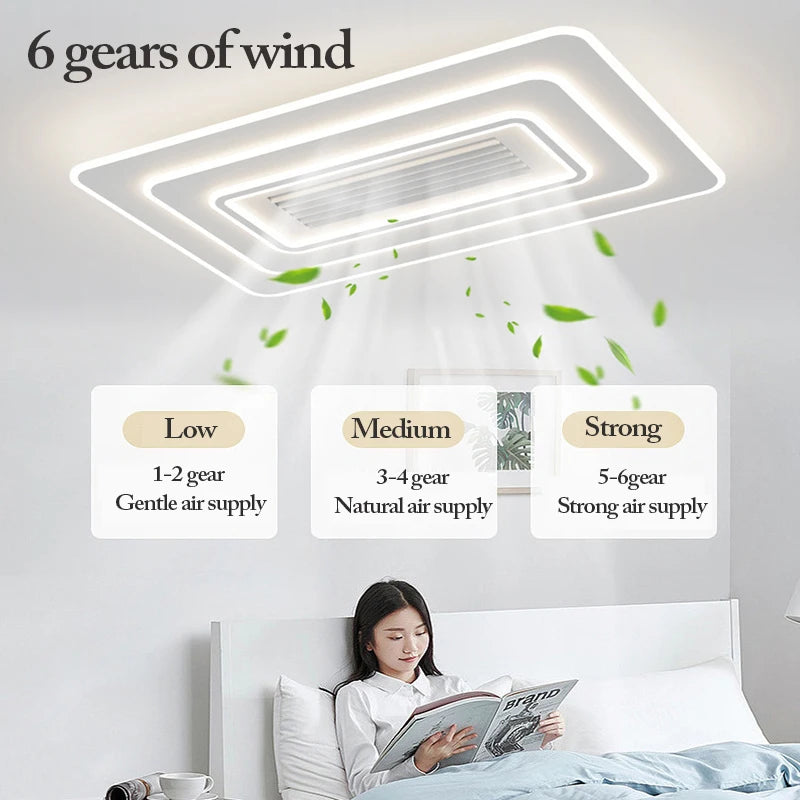 LED Leafless Ceiling Fan Light LT108