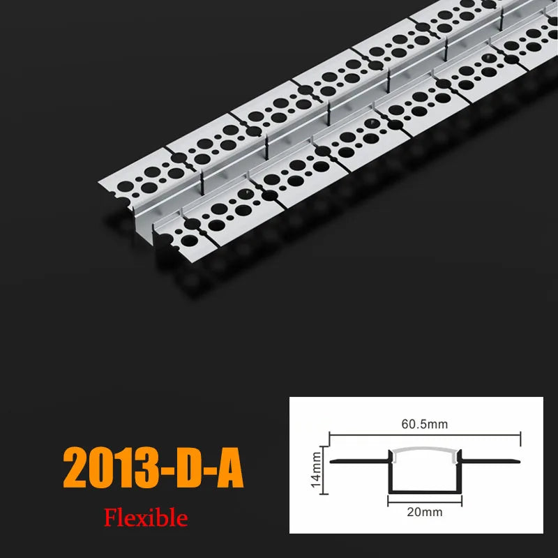 Cubierta de silicona flexible y flexible Perfil de aluminio LED LT113