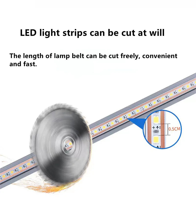 10*10mm Solder-Free Embedded LED Cabinet Light Strip LT122