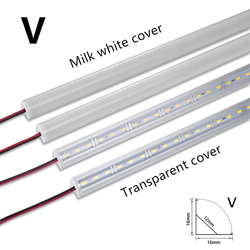 U/V Shaped Flat Hard LED light strip LT101