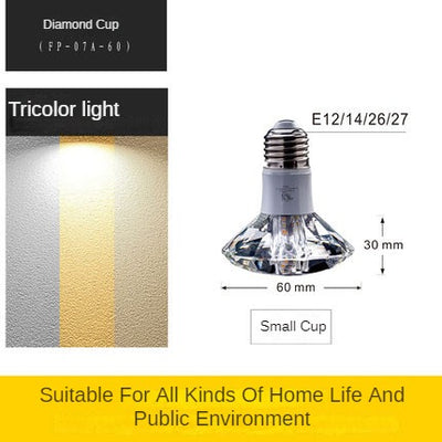 LED Tri-color Crystal Light Bulb LT42 YEECHOP