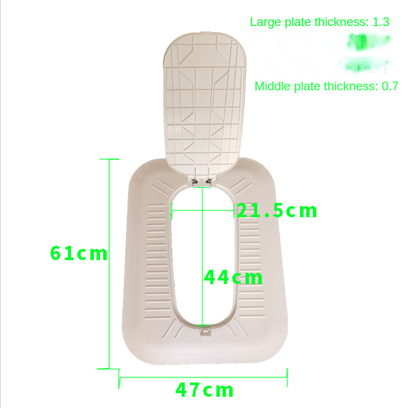 Squatting Toilet with Flip-up Cover BT59