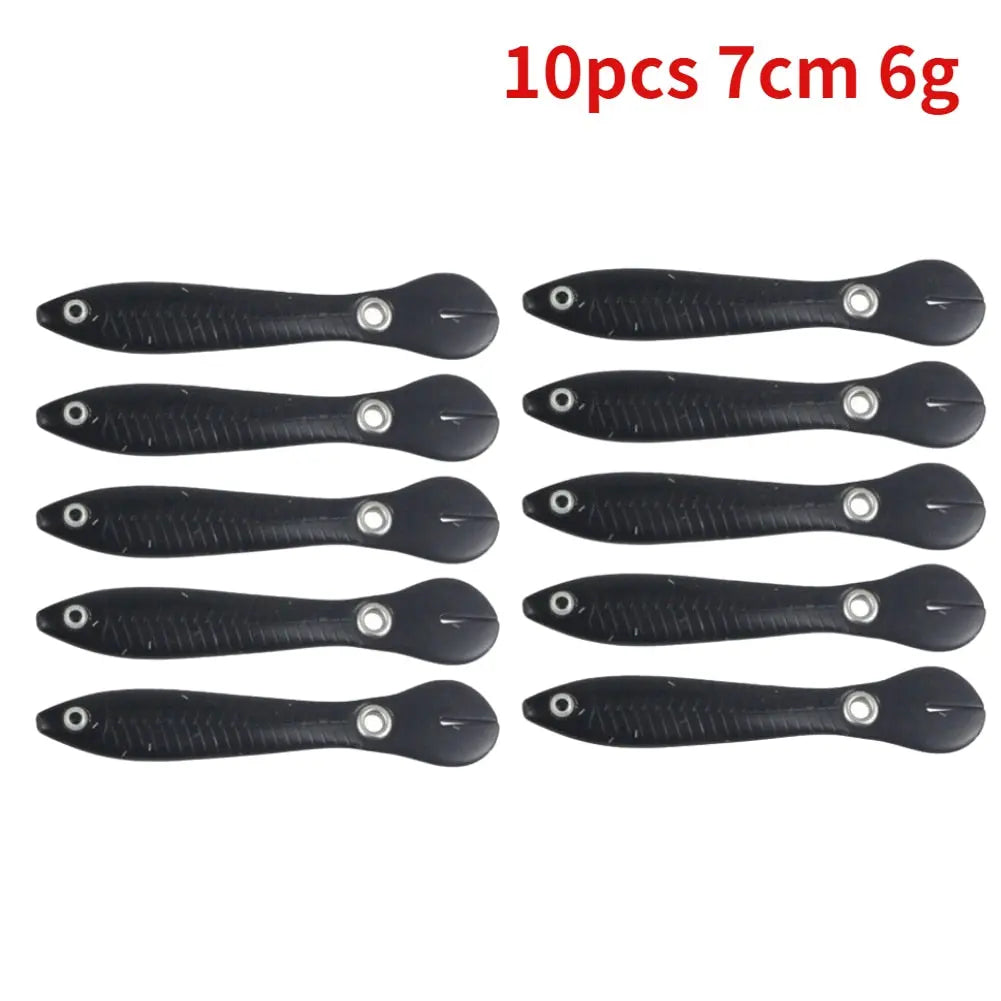 5/10pcs Silicone Soft fish Bait GD15 YEECHOP