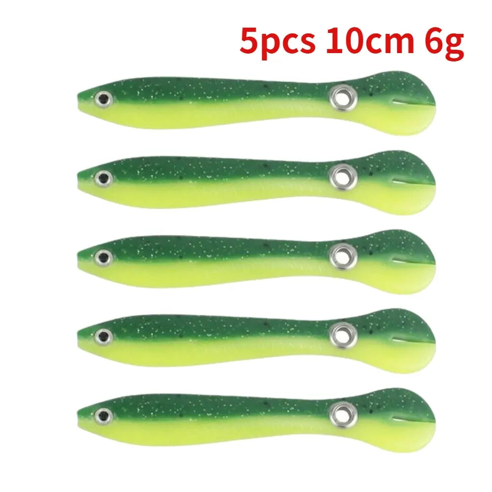 5/10pcs Silicone Soft fish Bait GD15 YEECHOP