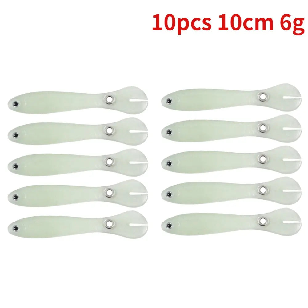 5/10pcs Silicone Soft fish Bait GD15 YEECHOP