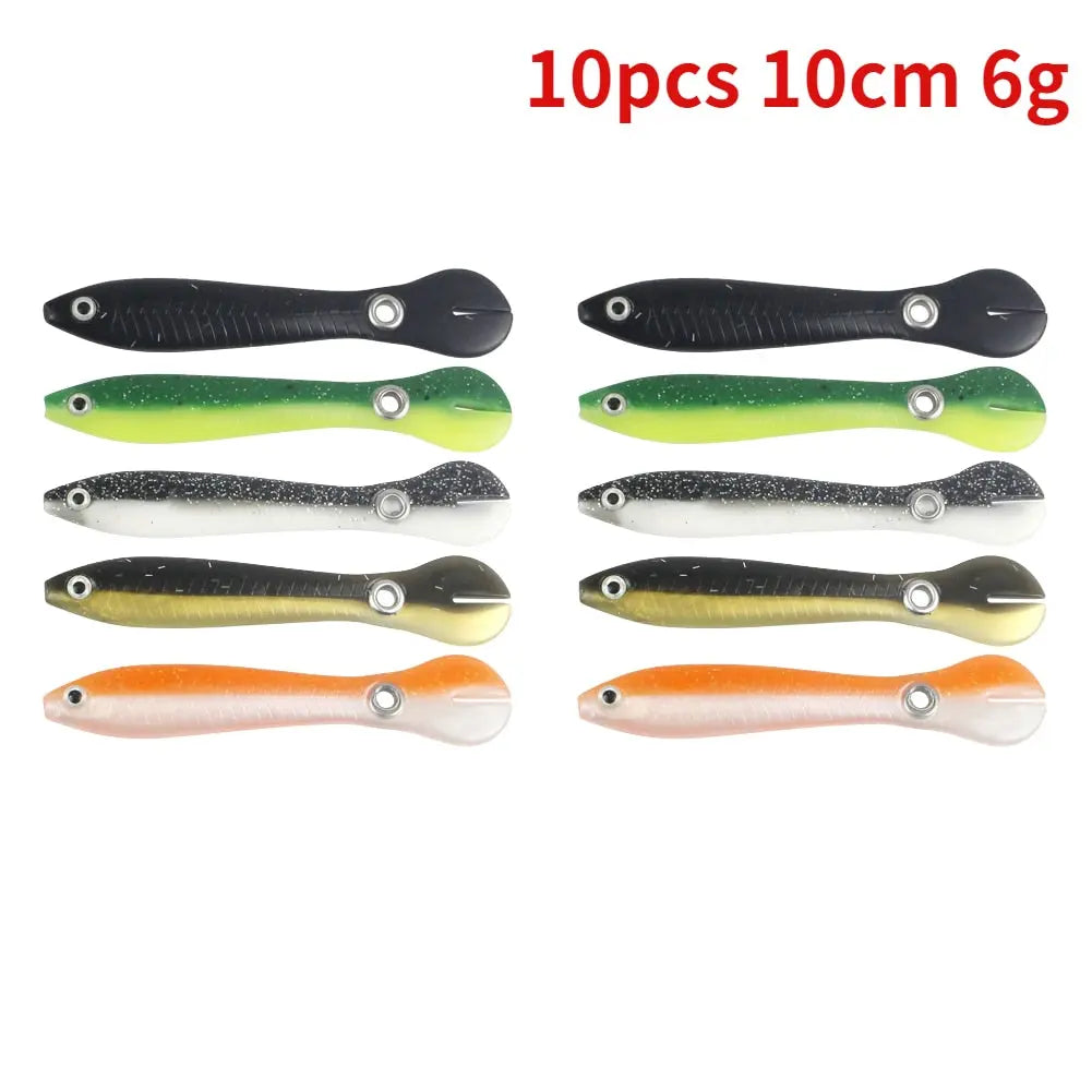 5/10pcs Silicone Soft fish Bait GD15 YEECHOP