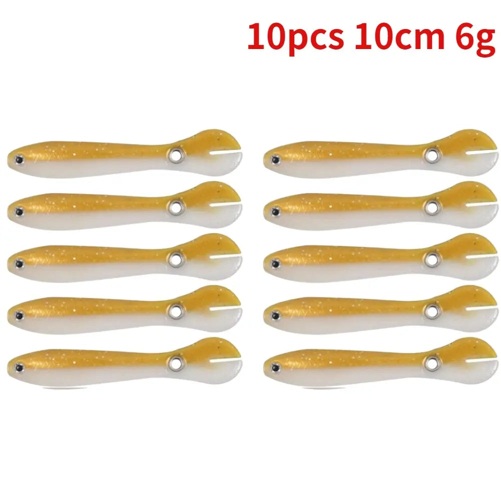 5/10pcs Silicone Soft fish Bait GD15 YEECHOP