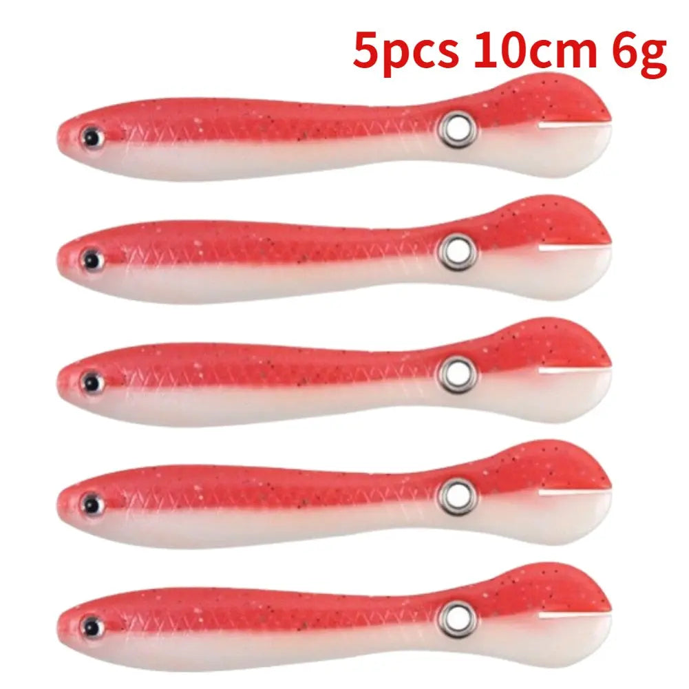 5/10pcs Silicone Soft fish Bait GD15 YEECHOP