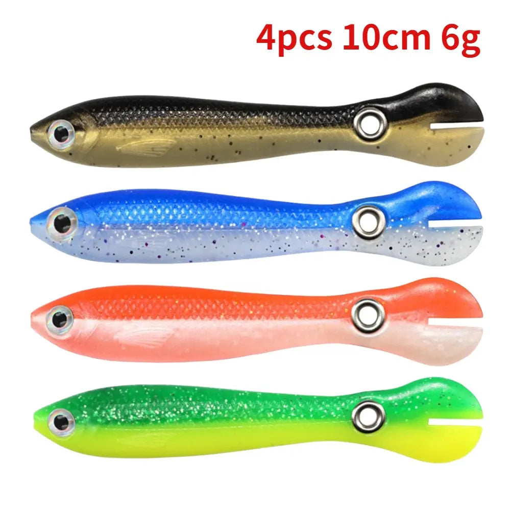 5/10pcs Silicone Soft fish Bait GD15 YEECHOP