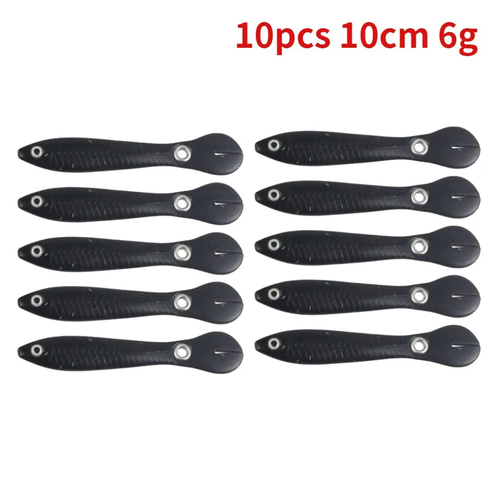 5/10pcs Silicone Soft fish Bait GD15 YEECHOP