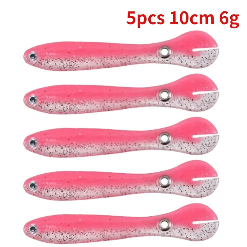 5/10pcs Silicone Soft fish Bait GD15 YEECHOP