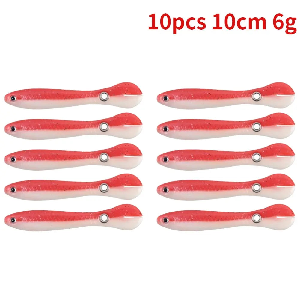 5/10pcs Silicone Soft fish Bait GD15 YEECHOP