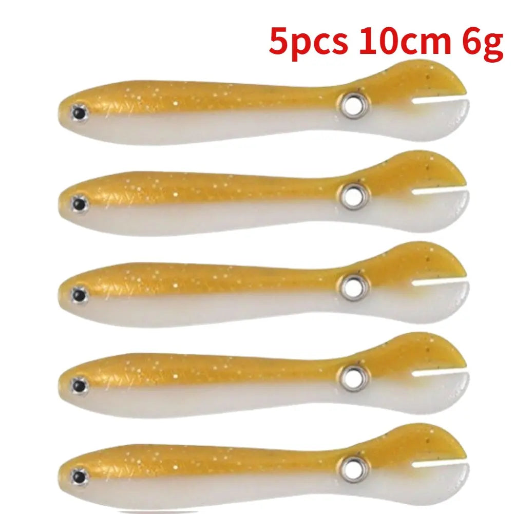 5/10pcs Silicone Soft fish Bait GD15 YEECHOP