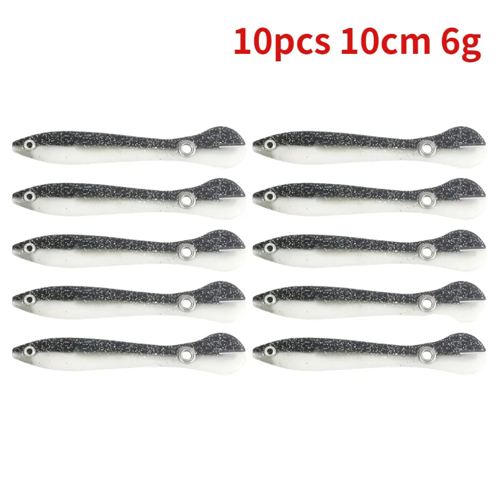 5/10pcs Silicone Soft fish Bait GD15 YEECHOP