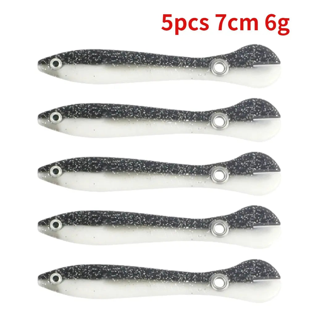 5/10pcs Silicone Soft fish Bait GD15 YEECHOP