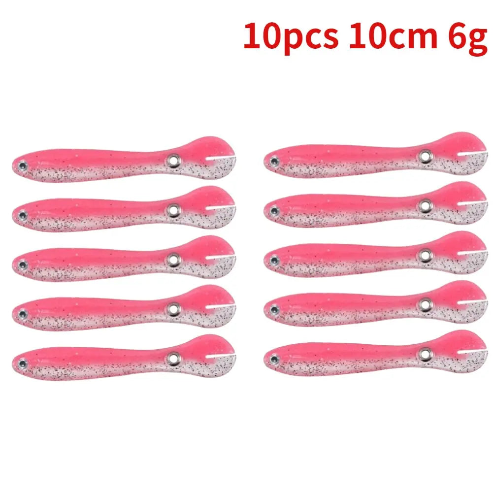 5/10pcs Silicone Soft fish Bait GD15 YEECHOP