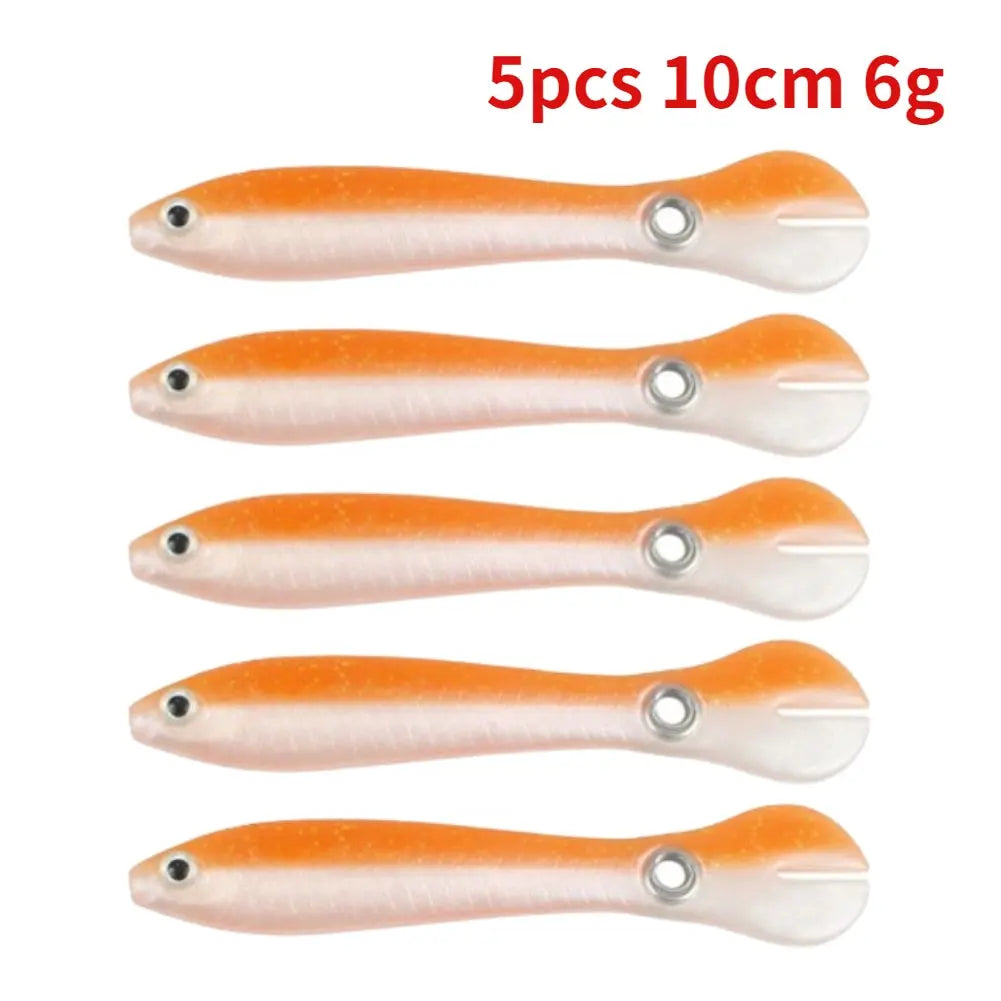 5/10pcs Silicone Soft fish Bait GD15 YEECHOP