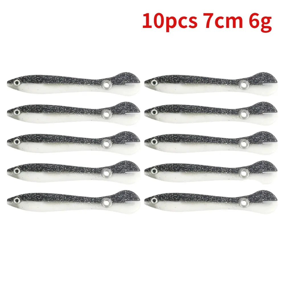 5/10pcs Silicone Soft fish Bait GD15 YEECHOP