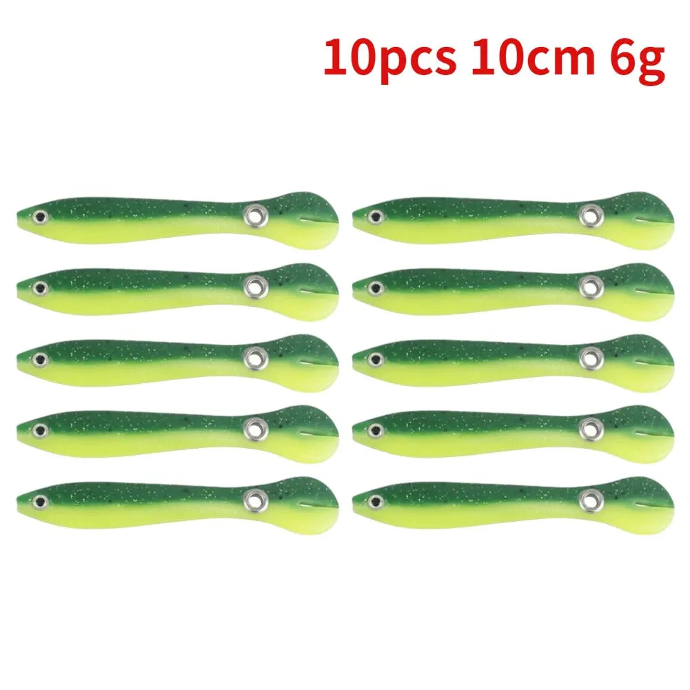 5/10pcs Silicone Soft fish Bait GD15 YEECHOP