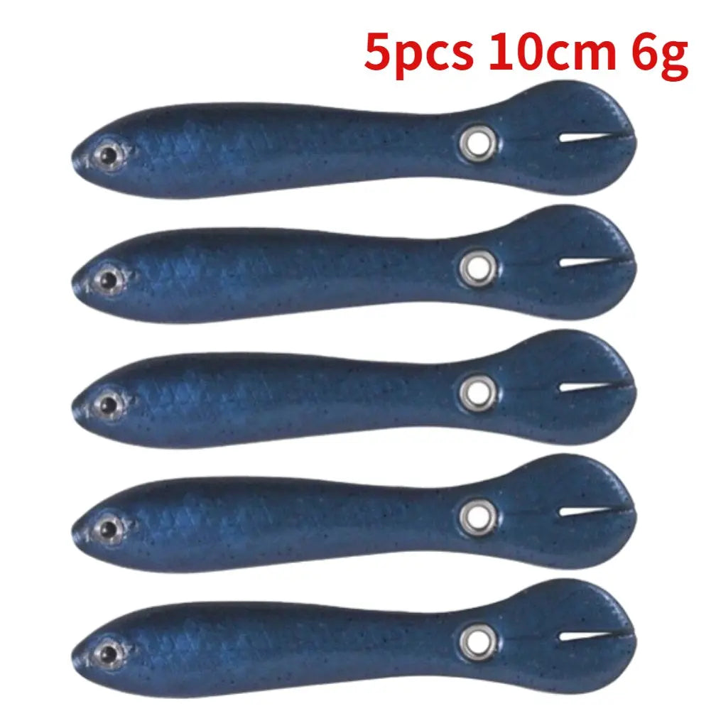 5/10pcs Silicone Soft fish Bait GD15 YEECHOP