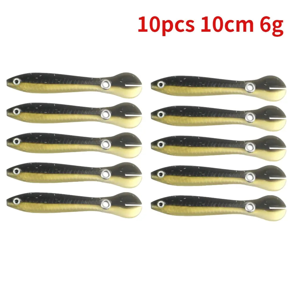 5/10pcs Silicone Soft fish Bait GD15 YEECHOP