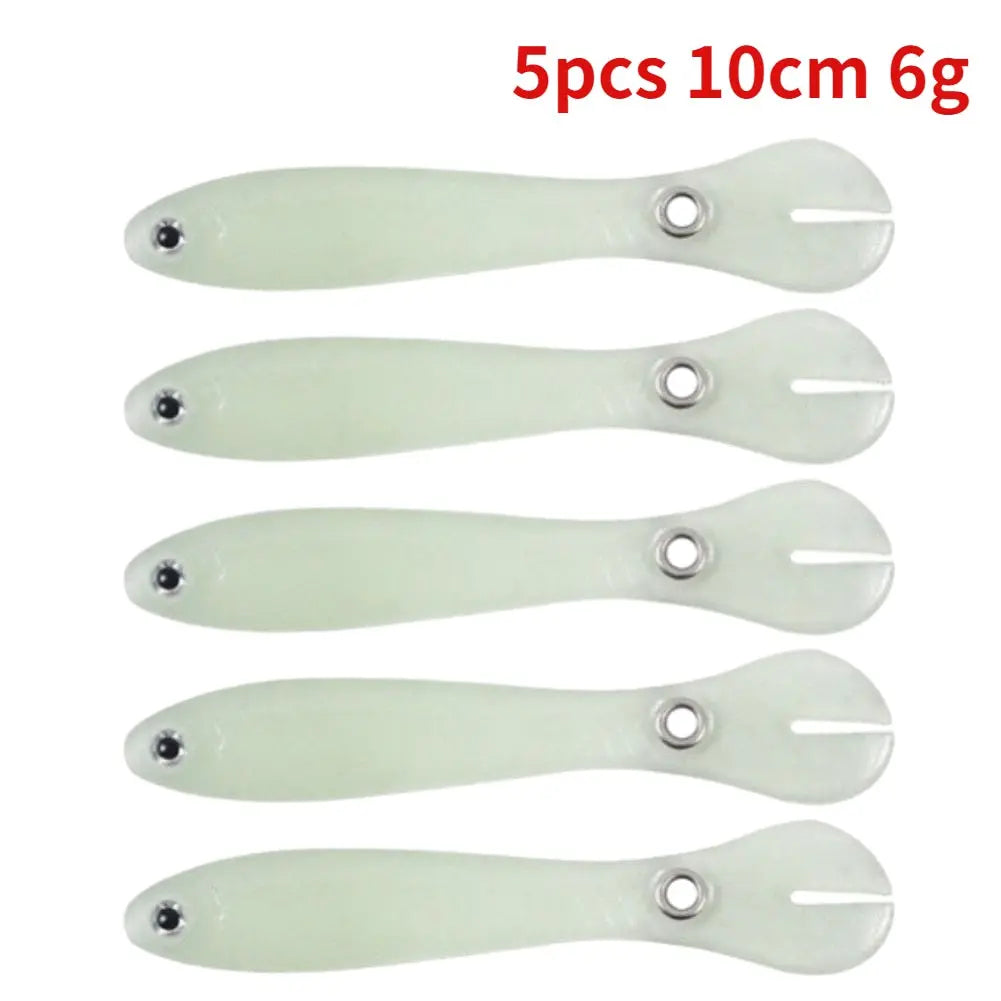 5/10pcs Silicone Soft fish Bait GD15 YEECHOP