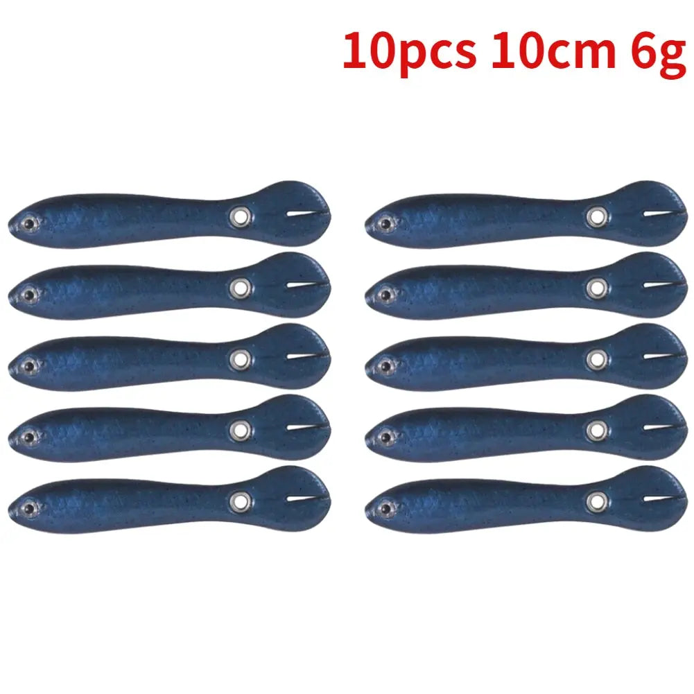 5/10pcs Silicone Soft fish Bait GD15 YEECHOP