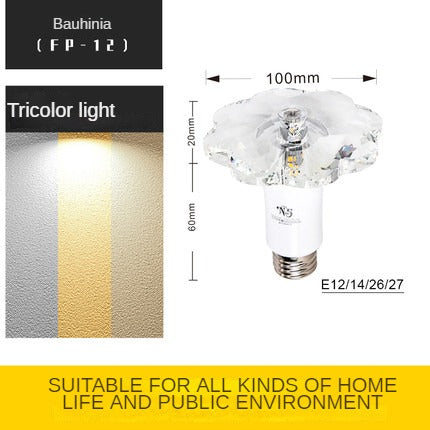 LED Tri-color Crystal Light Bulb LT42 YEECHOP