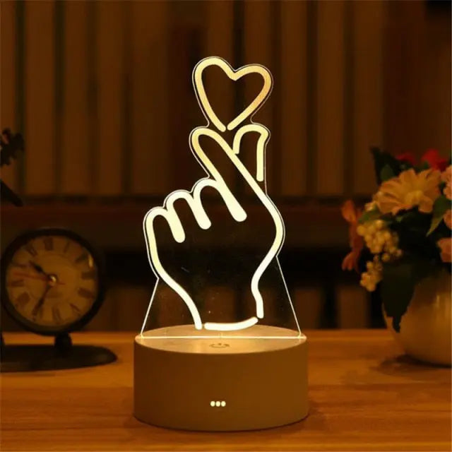 Creative 3D Night Lamp LT3 YEECHOP