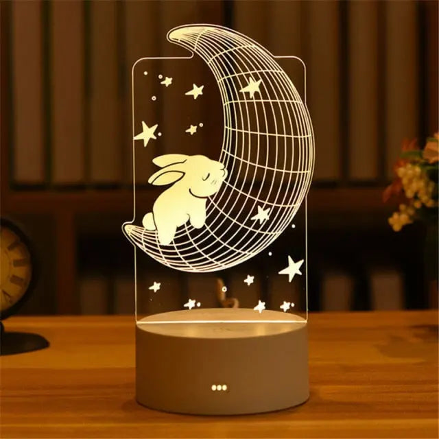 Creative 3D Night Lamp LT3 YEECHOP