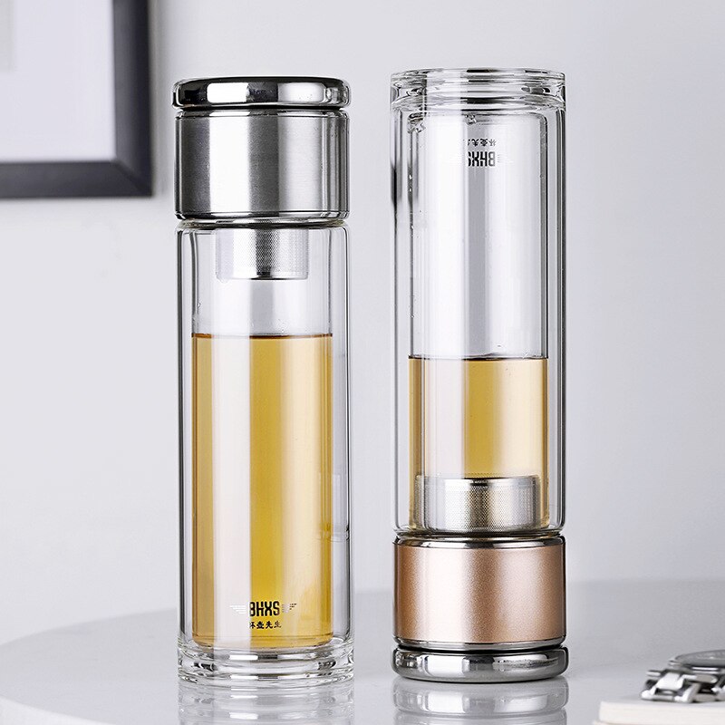 Office Double-Wall Glass Tea Bottle TS50 YEECHOP