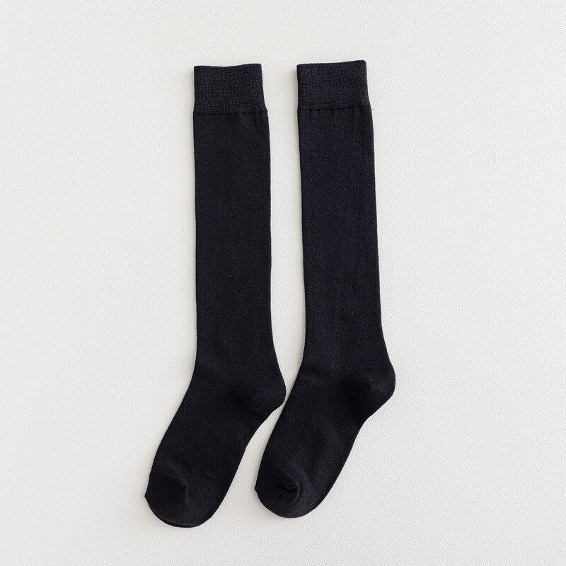 Chaussettes tube étudiantes en pur coton pour filles SC9