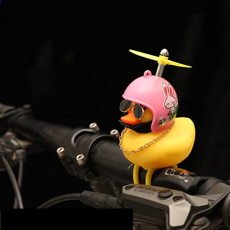 Propeller Helmet Little Yellow Duck Riding Ornament MT18