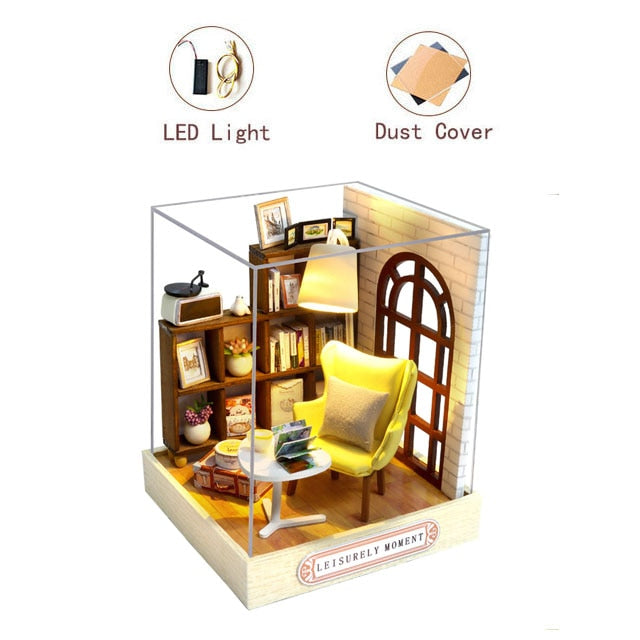 3D Wooden Miniaturas Dollhouse Toys 3D3 YEECHOP