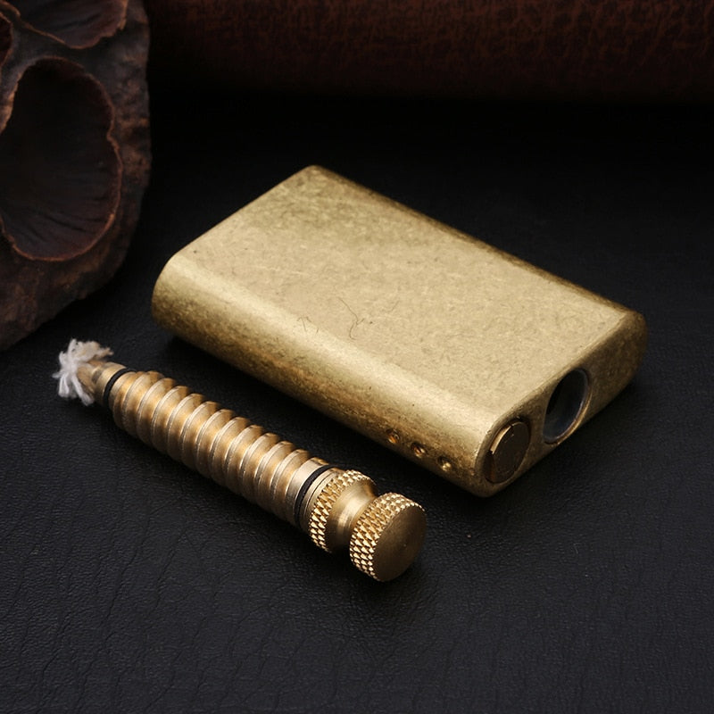 Pure Copper Match Retro Kerosene Cigarettes Lighter SR58 YEECHOP