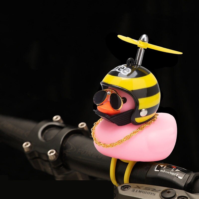 Propeller Helmet Little Yellow Duck Riding Ornament MT18