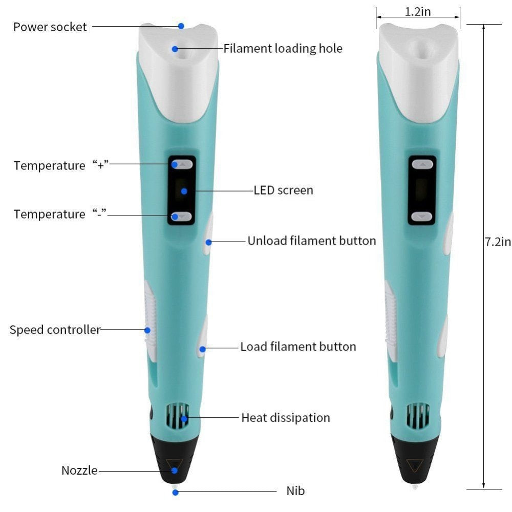 Original 3D Drawing Printing Pen 3D1 YEECHOP